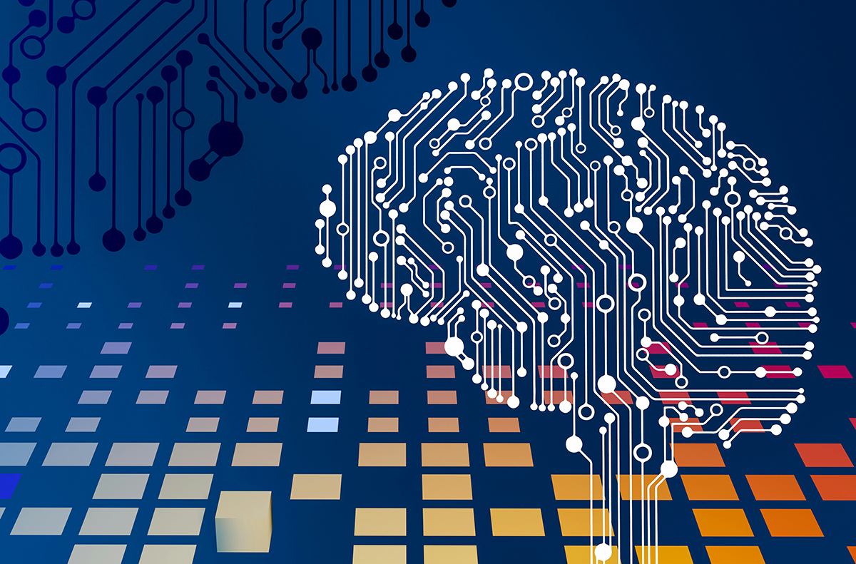 artificial intelliigence brain illustration 