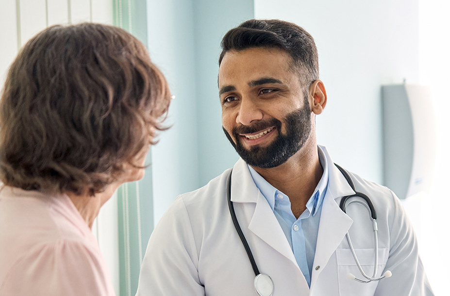 male doctor and patient