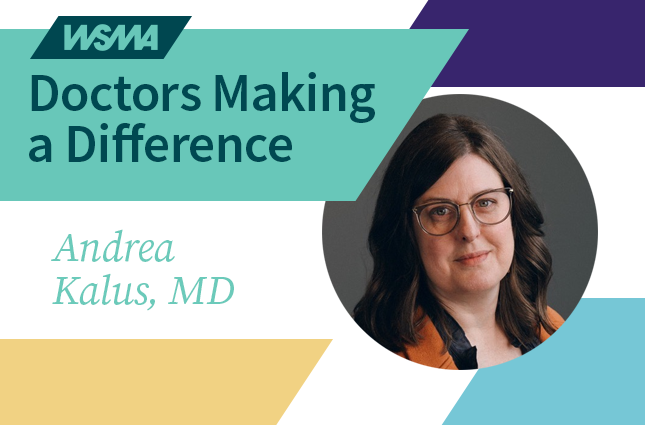 Doctors Making a Difference:  Andrea Kalus MD graphic