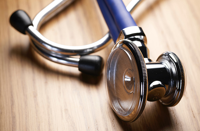 stethoscope on a table