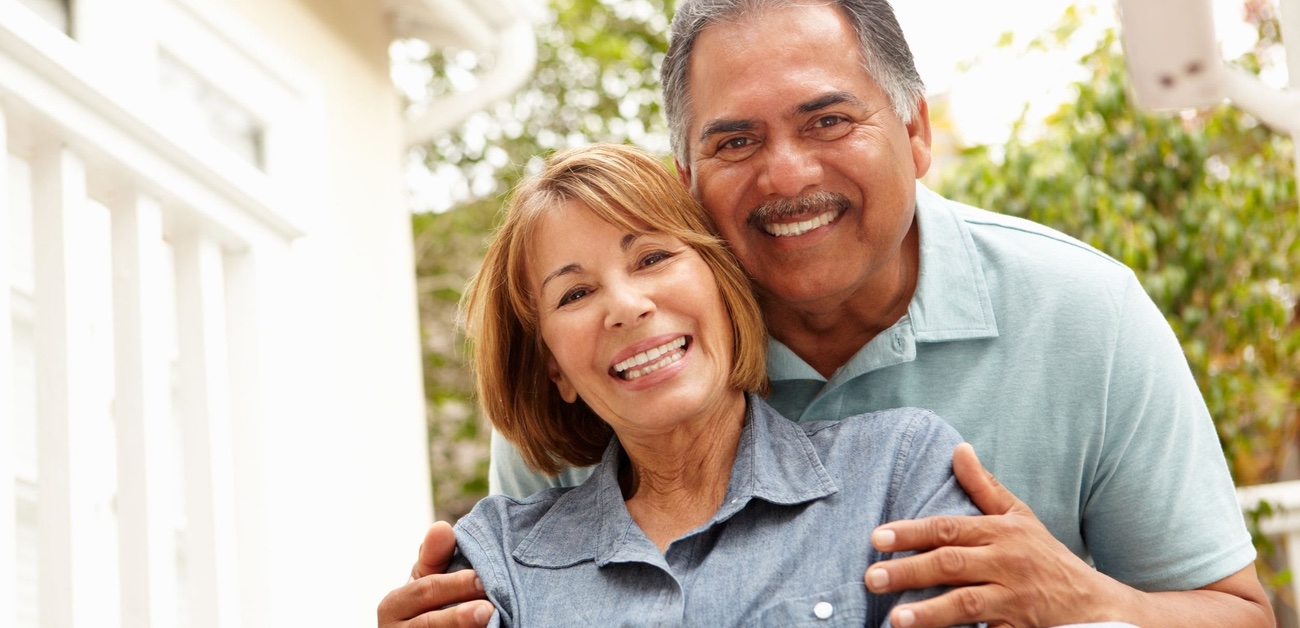 Photo of couple smiling