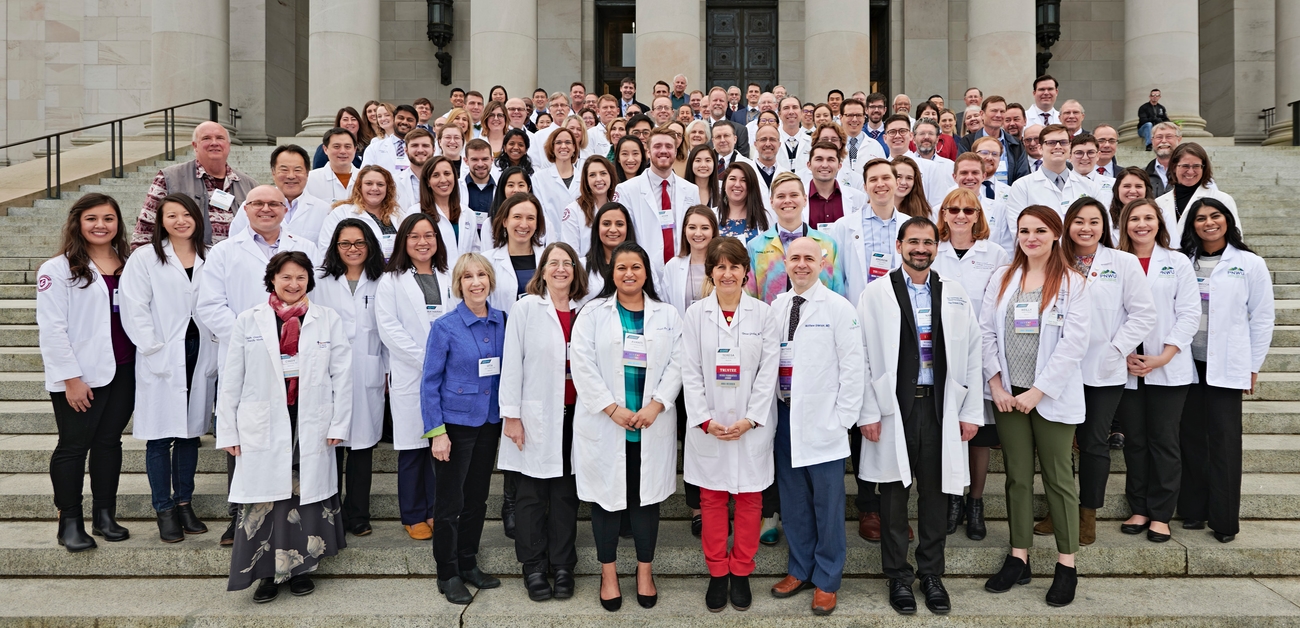 Physicians at the Washington state captiol